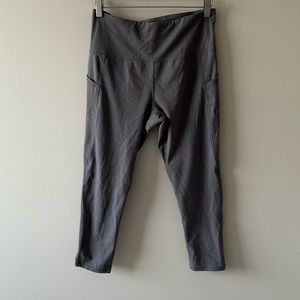 Head Grey Cropped Workout Leggings